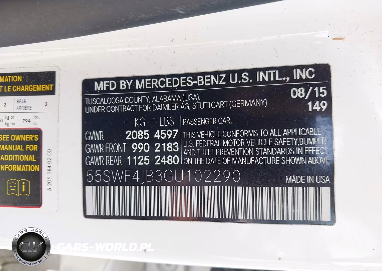 2016 Mercedes-Benz C 300 VIN:55SWF4JB3GU102290 - 9
