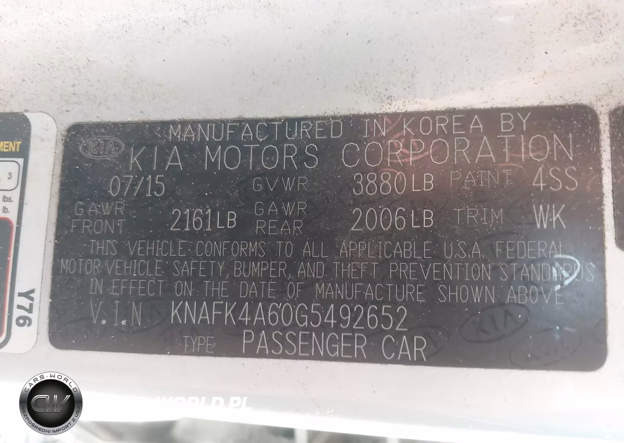 2016 Kia Forte Lx VIN:KNAFK4A60G5492652 - 9