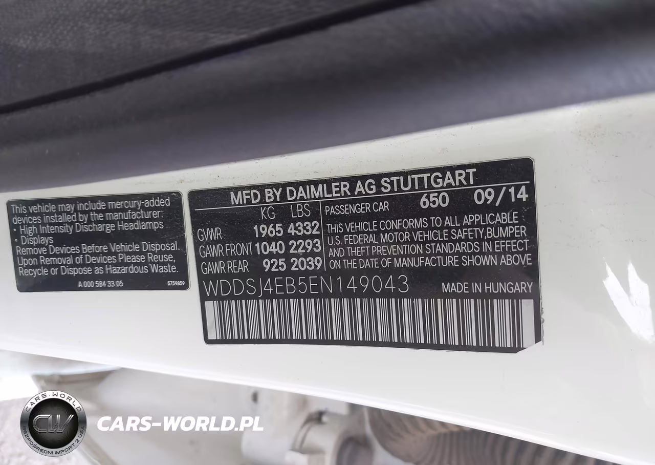 2014 Mercedes-Benz Cla 250 VIN:WDDSJ4EB5EN149043 - 9