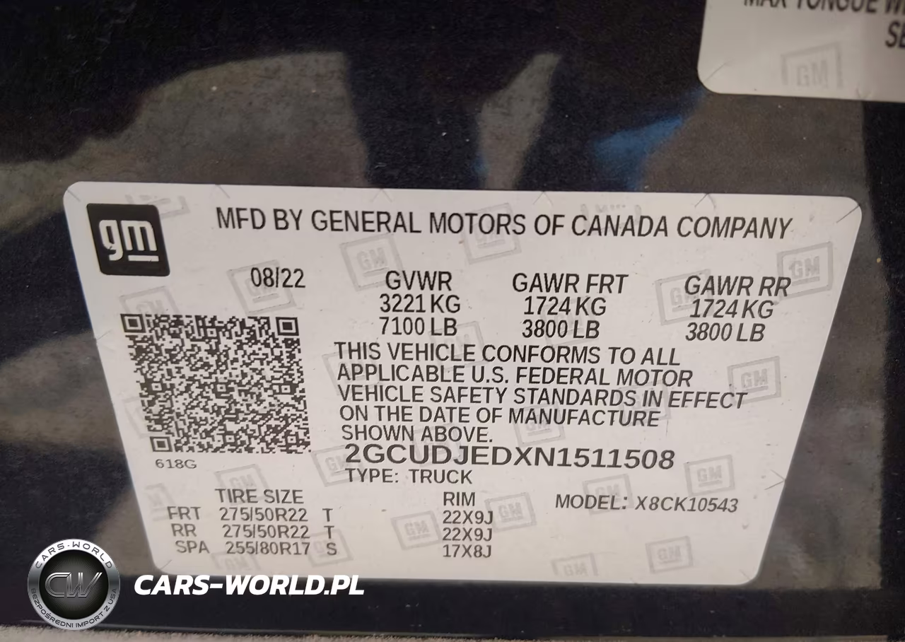2022 Chevrolet Silverado 1500 4Wd Short Bed High Country VIN:2GCUDJEDXN1511508 - 9