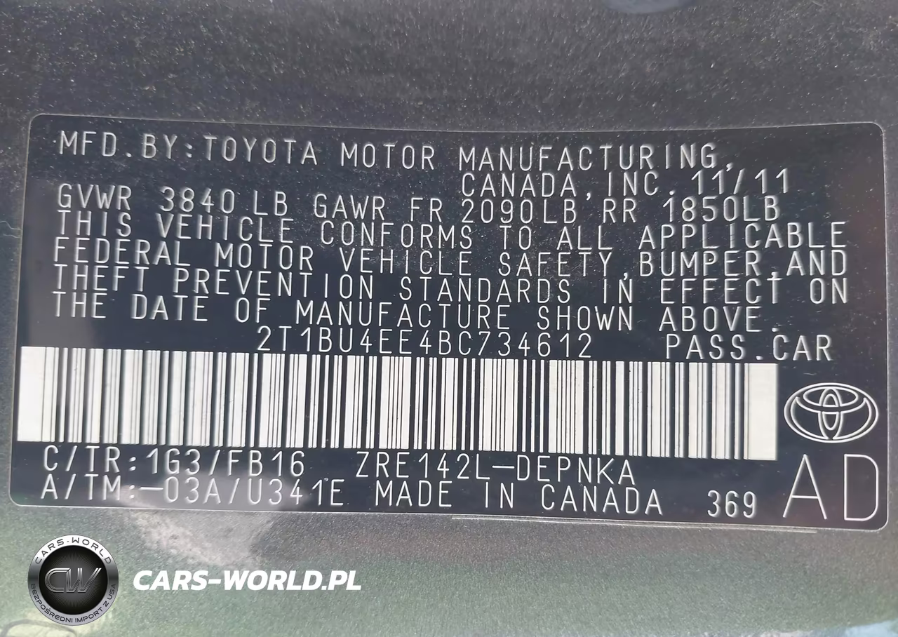 2011 Toyota Corolla Le VIN:2T1BU4EE4BC734612 - 9