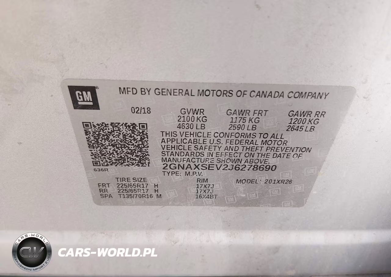 2018 Chevrolet Equinox Lt VIN:2GNAXSEV2J6278690 - 9