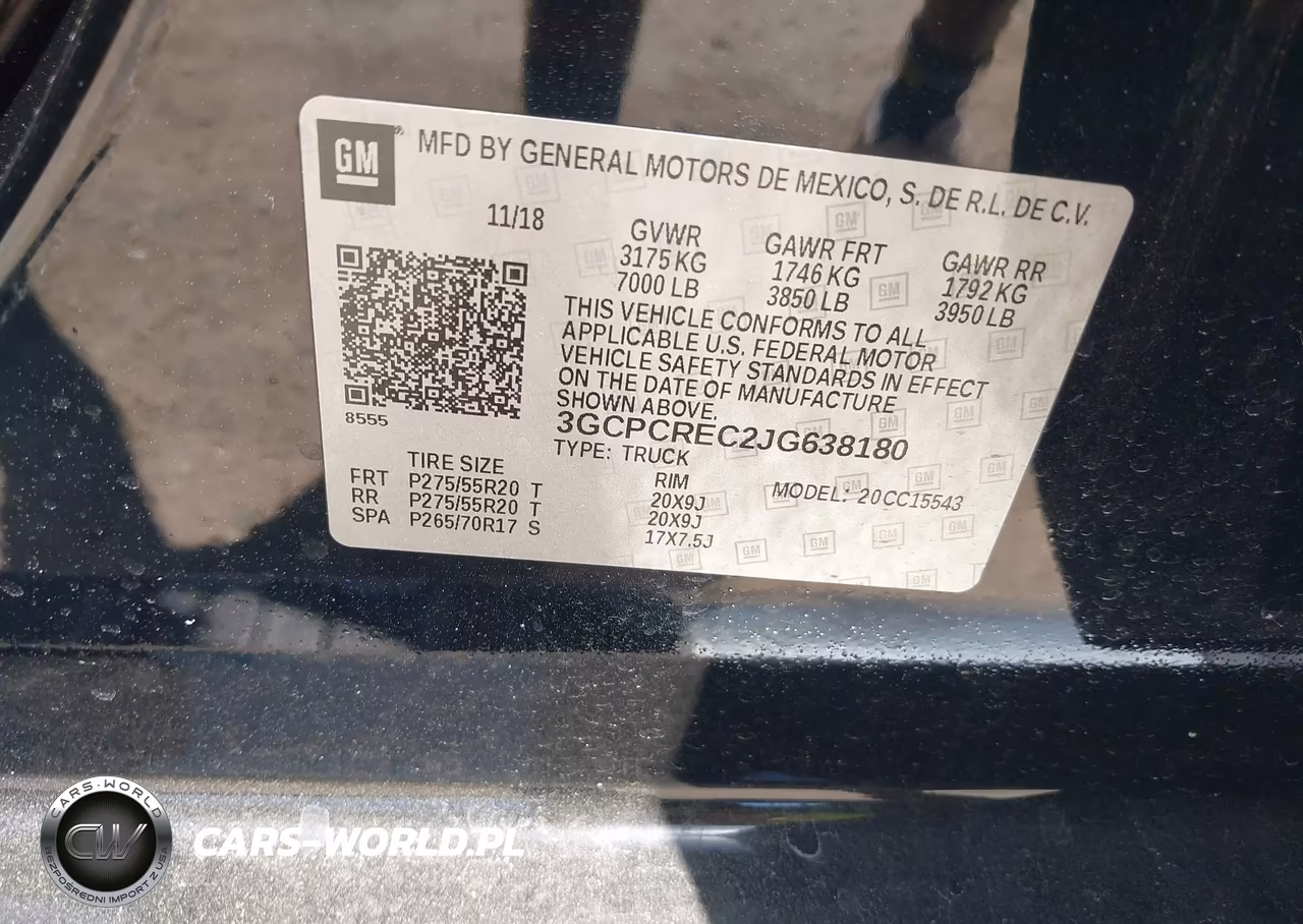 2018 Chevrolet Silverado 1500 1Lt VIN:3GCPCREC2JG638180 - 9