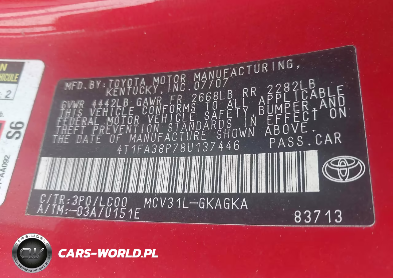 2008 Toyota Camry Solara Sle VIN:4T1FA38P78U137446 - 9