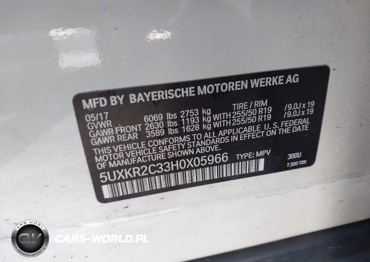 2017 BMW X5 Sdrive35I VIN:5UXKR2C33H0X05966 - 9