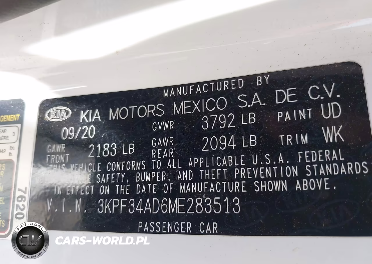 2021 Kia Forte Gt-Line VIN:3KPF34AD6ME283513 - 9