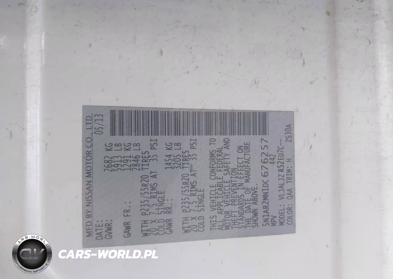 2013 Nissan Pathfinder Platinum VIN:5N1AR2MN1DC676257 - 9