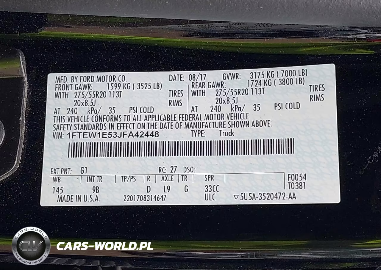2018 Ford F-150 Platinum VIN:1FTEW1E53JFA42448 - 9