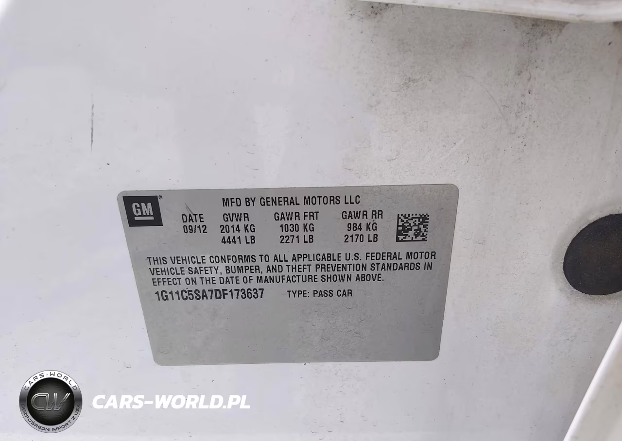 2013 Chevrolet Malibu 1Lt VIN:1G11C5SA7DF173637 - 9