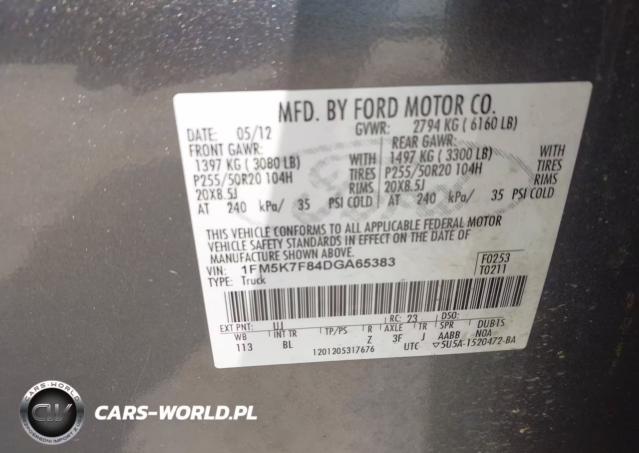 2013 Ford Explorer Limited VIN:1FM5K7F84DGA65383 - 9