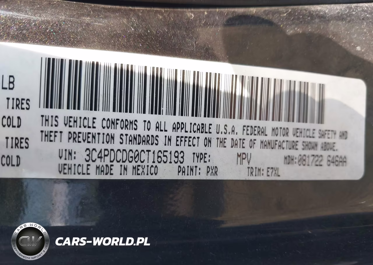 2012 Dodge Journey Crew VIN:3C4PDCDG0CT165193 - 9