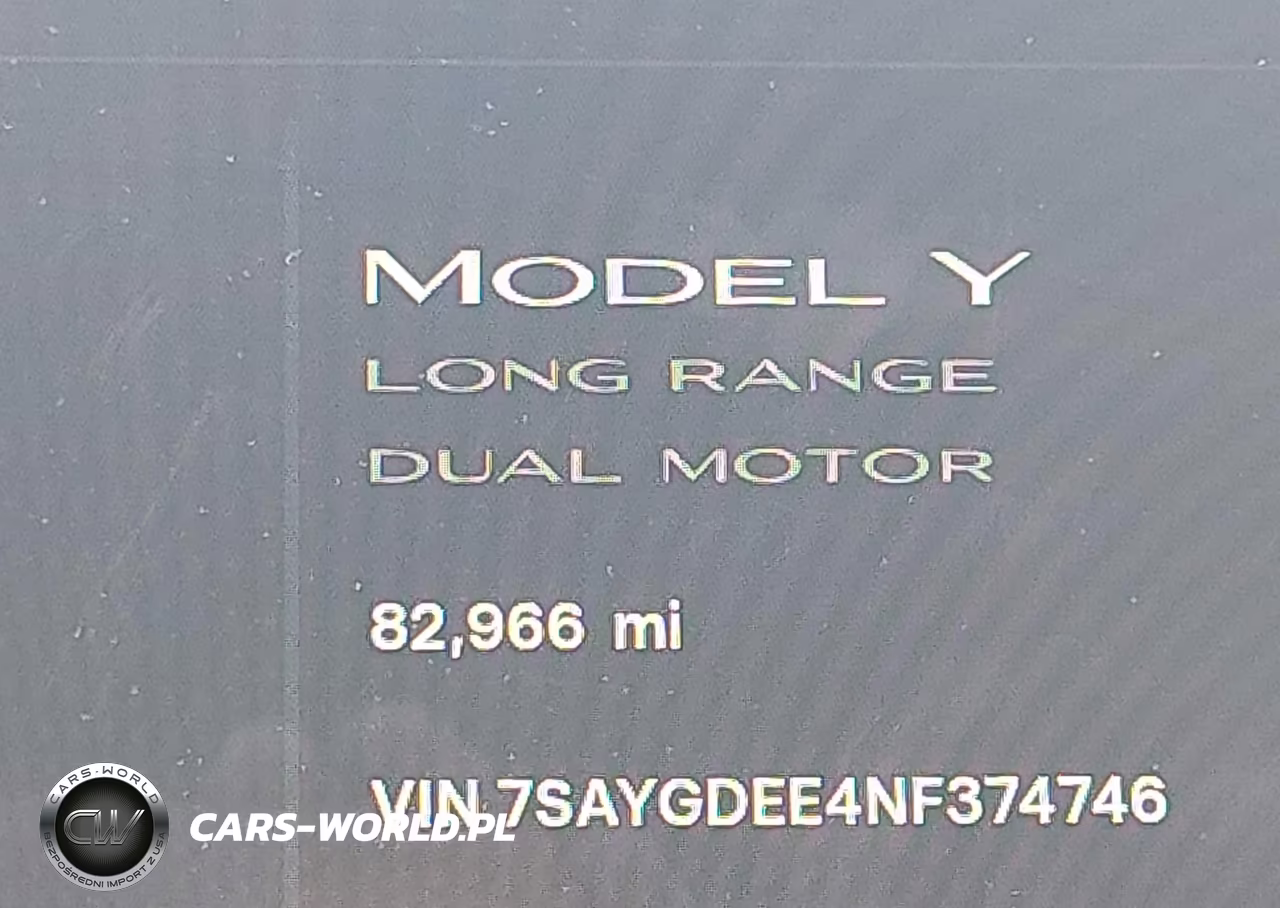 2022 Tesla Model Y Long Range Dual Motor All-Wheel Drive VIN:7SAYGDEE4NF374746 - 15