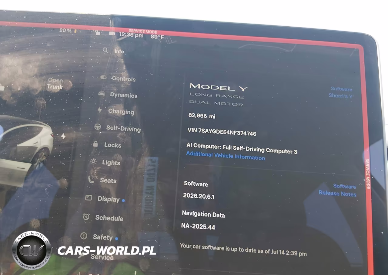 2022 Tesla Model Y Long Range Dual Motor All-Wheel Drive VIN:7SAYGDEE4NF374746 - 7