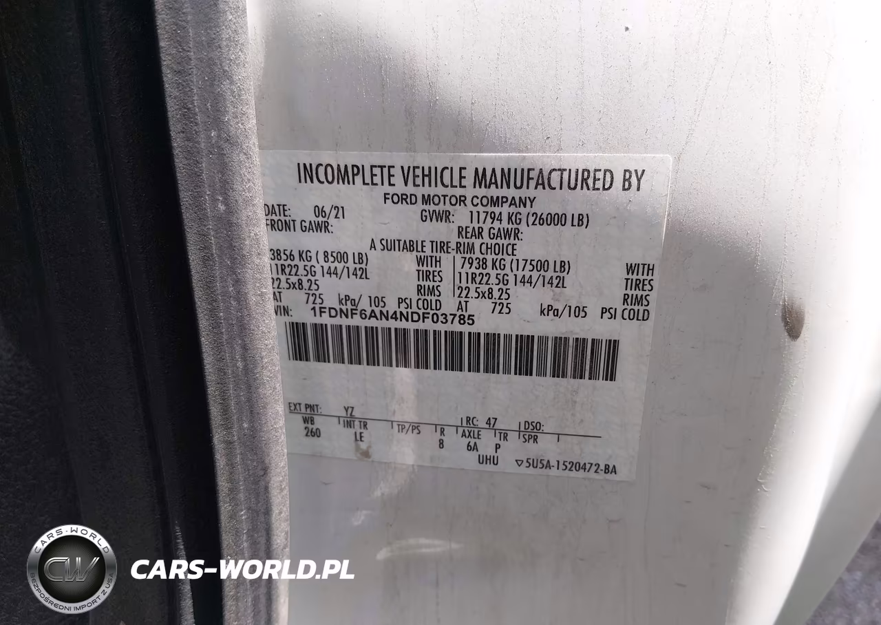2022 Ford F-650 Gas VIN:1FDNF6AN4NDF03785 - 8