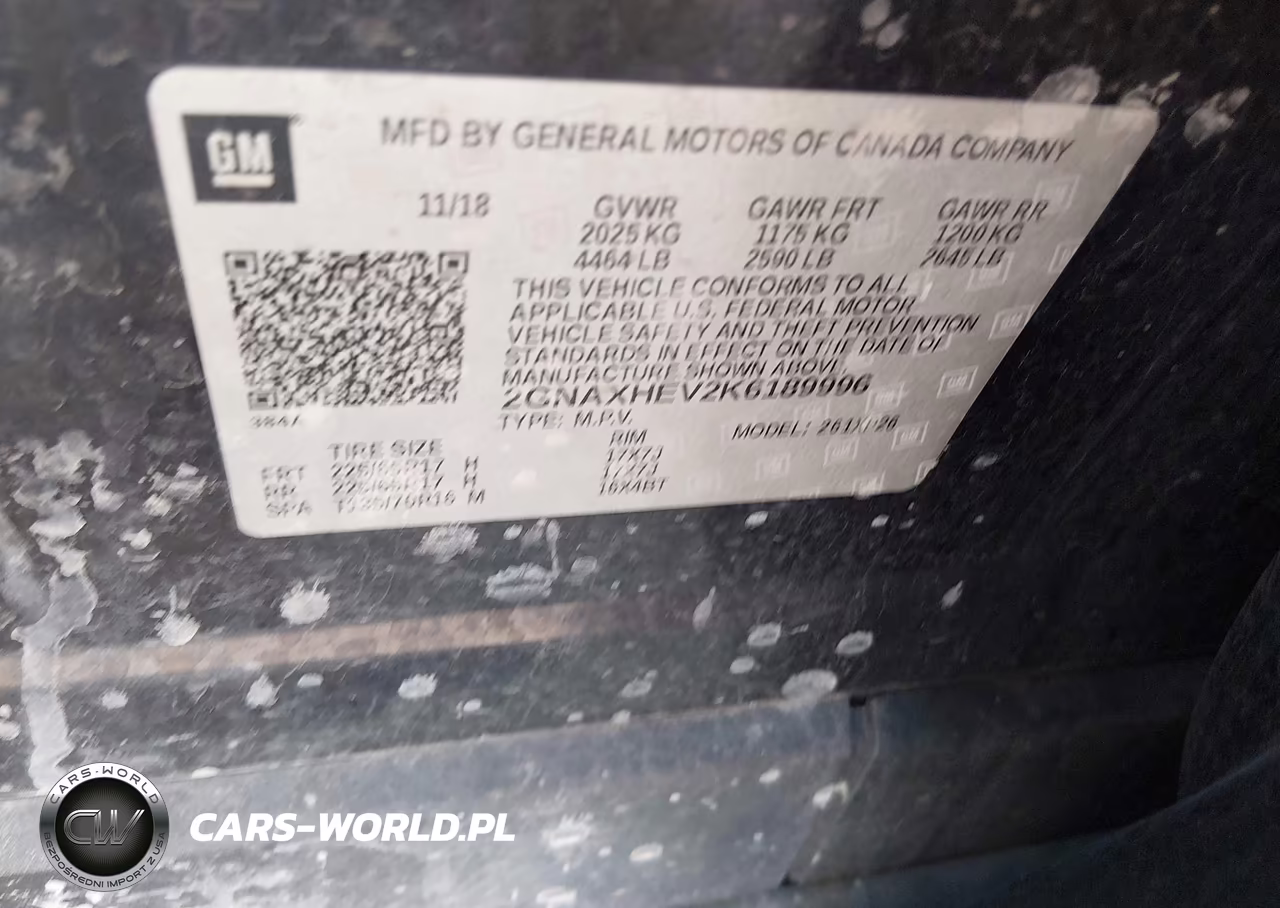 2019 Chevrolet Equinox Ls VIN:2GNAXHEV2K6189996 - 9