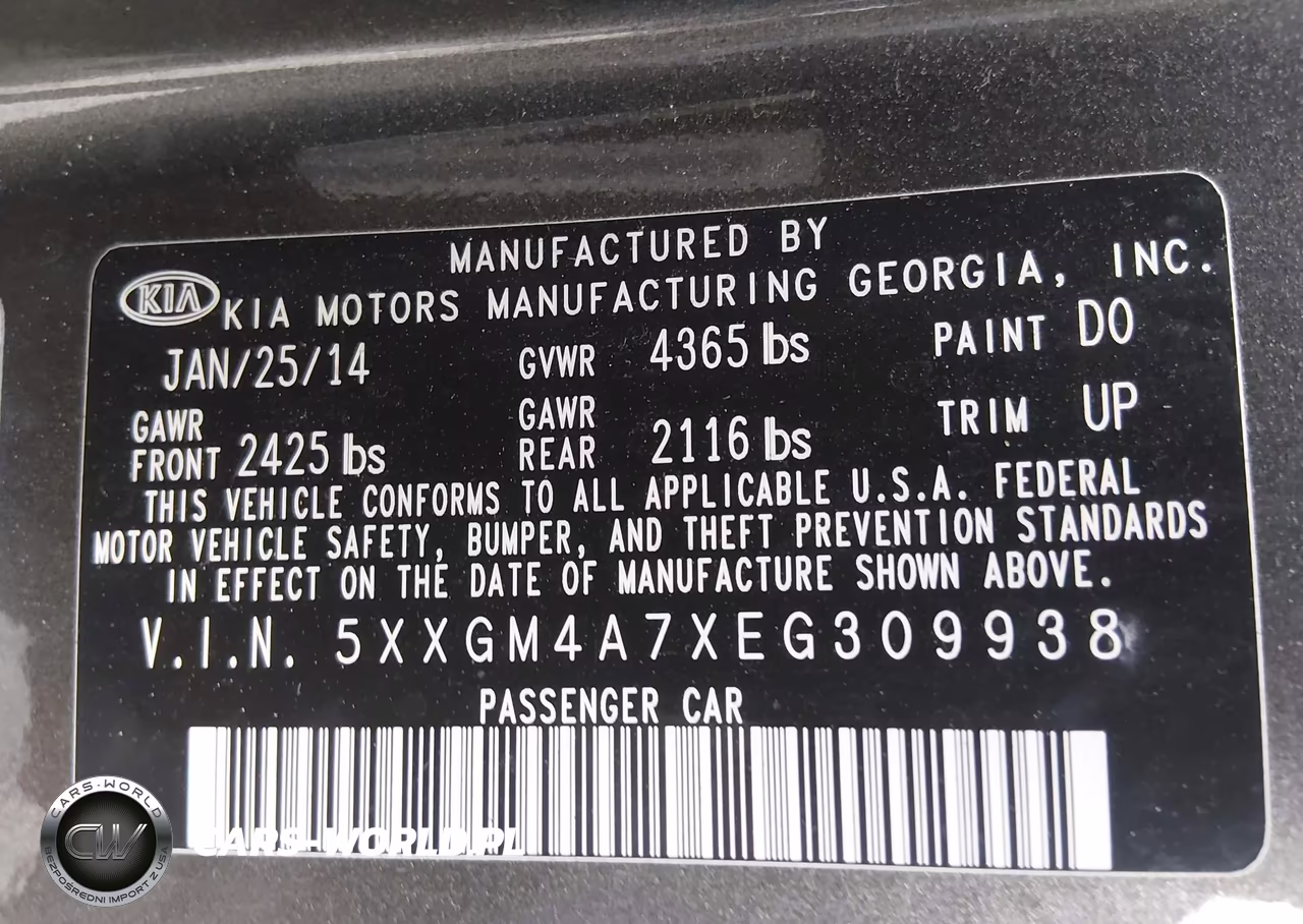 2014 Kia Optima Lx VIN:5XXGM4A7XEG309938 - 12