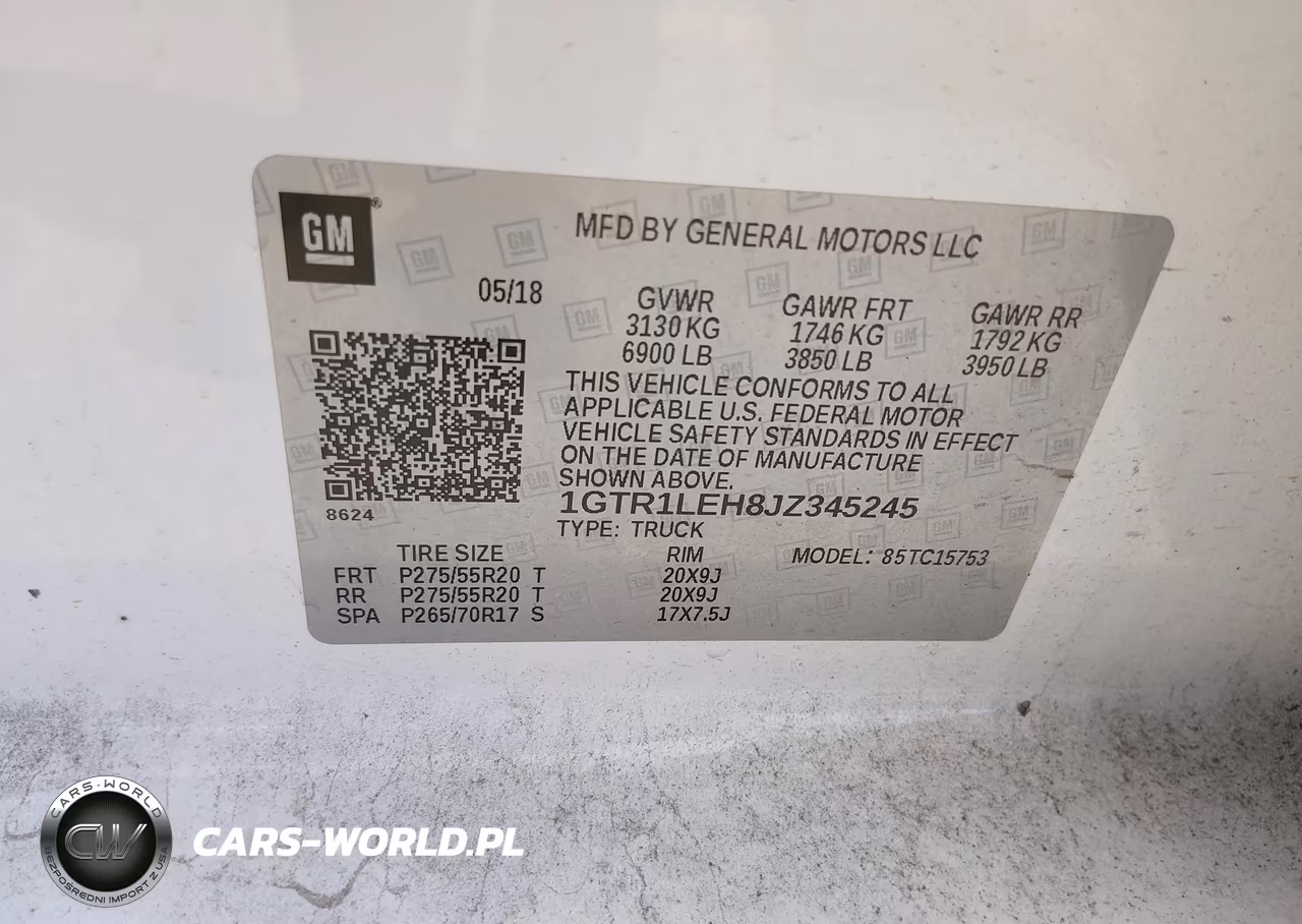 2018 GMC Sierra 1500 VIN:1GTR1LEH8JZ345245 - 9