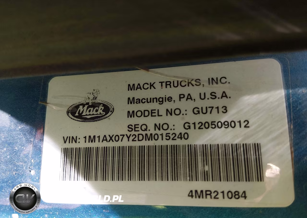 2013 Mack 700 Gu700 VIN:1M1AX07Y2DM015240 - 8