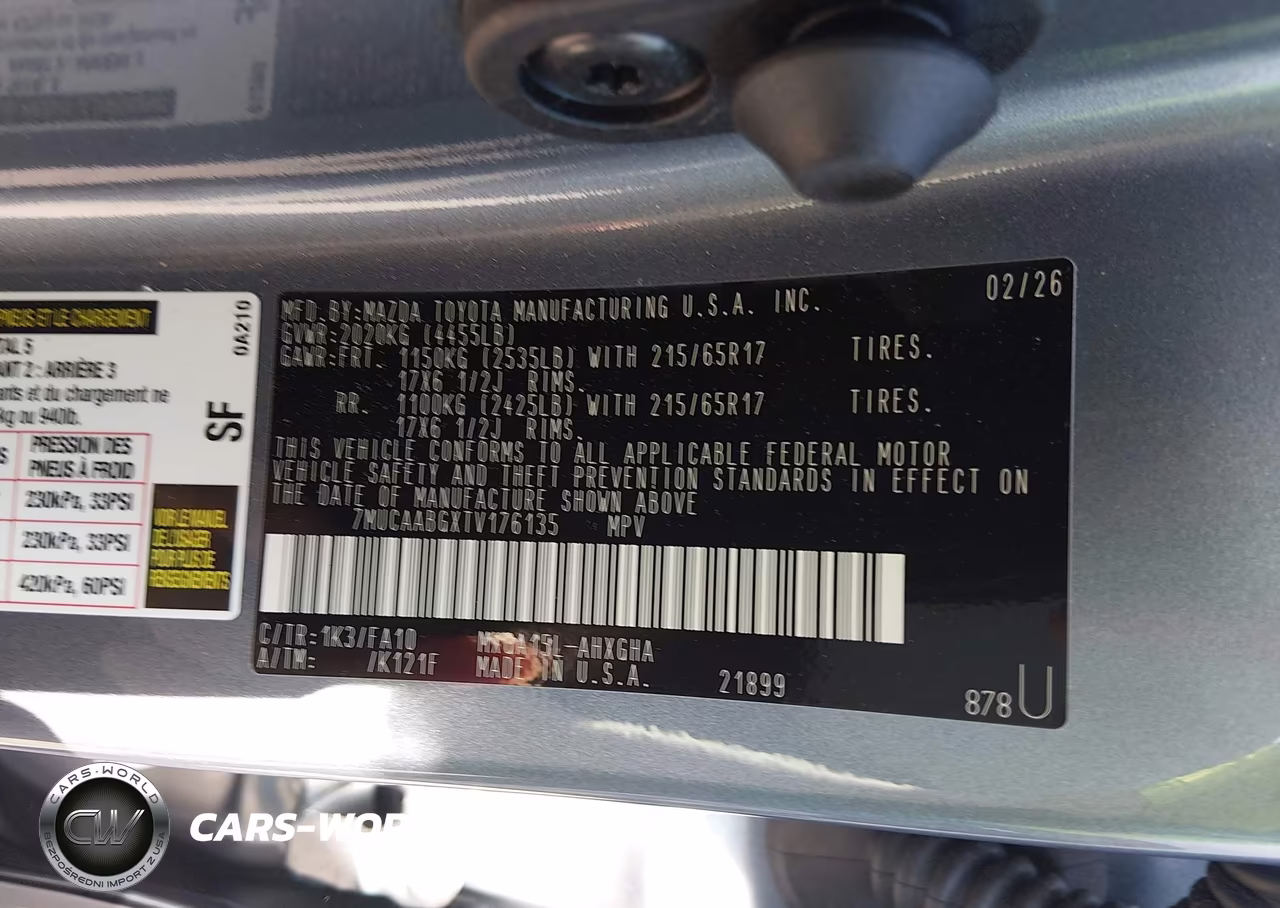 2026 Toyota Corolla Cross Le VIN:7MUCAABGXTV176135 - 9