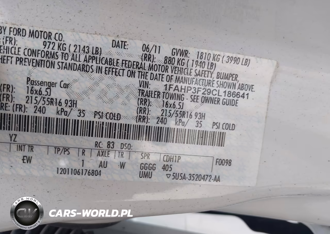 2012 Ford Focus Se VIN:1FAHP3F29CL186641 - 9
