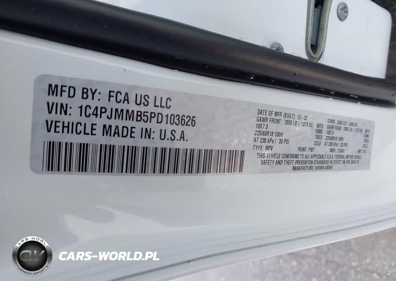 2023 Jeep Cherokee Altitude Lux 4X4 VIN:1C4PJMMB5PD103626 - 9
