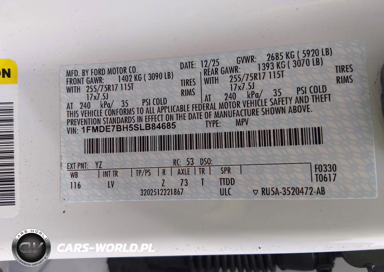 2025 Ford Bronco Big Bend VIN:1FMDE7BH5SLB84685 - 9