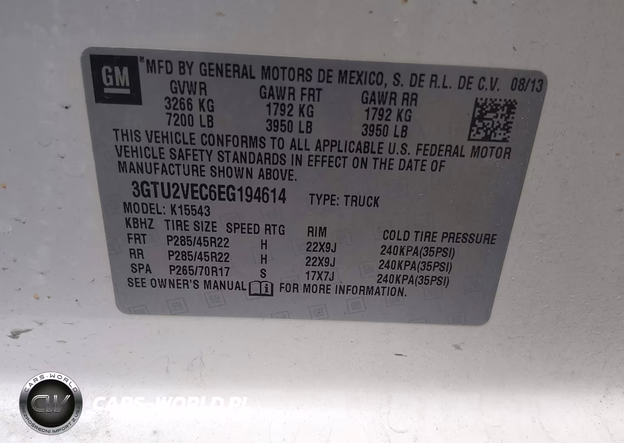 2014 GMC Sierra 1500 Slt VIN:3GTU2VEC6EG194614 - 9