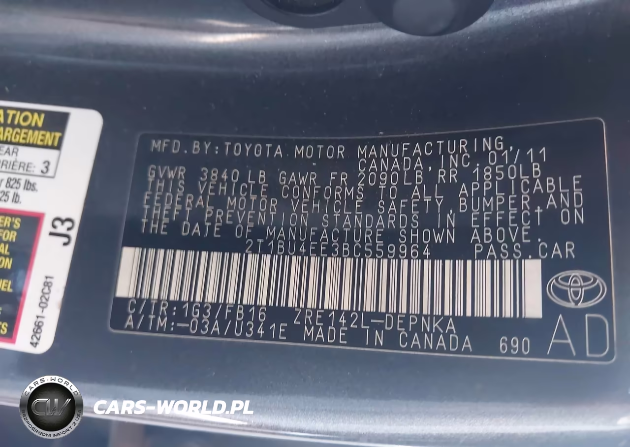2011 Toyota Corolla Le VIN:2T1BU4EE3BC559964 - 9