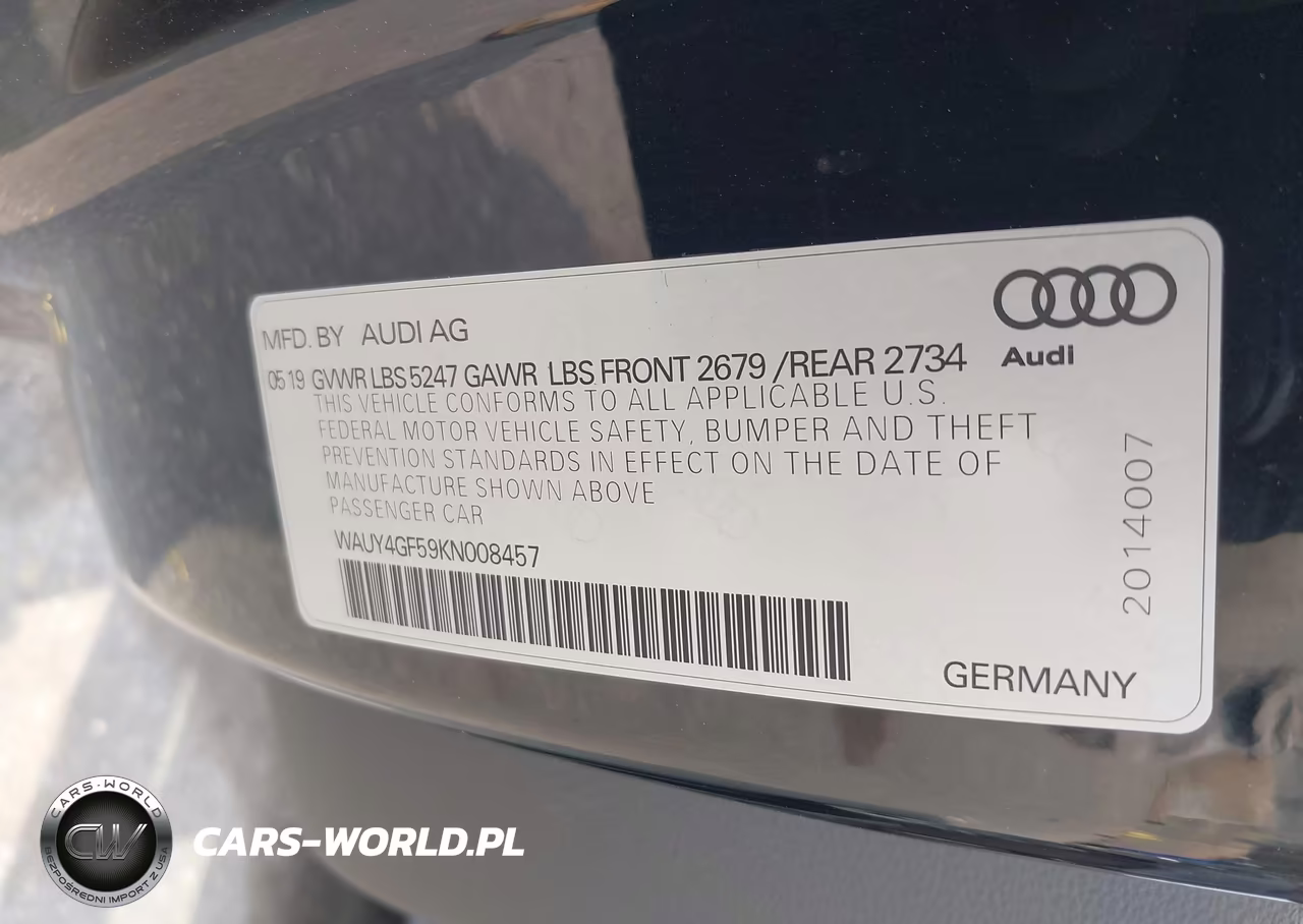 2019 Audi S5 3.0T Premium Plus VIN:WAUY4GF59KN008457 - 9
