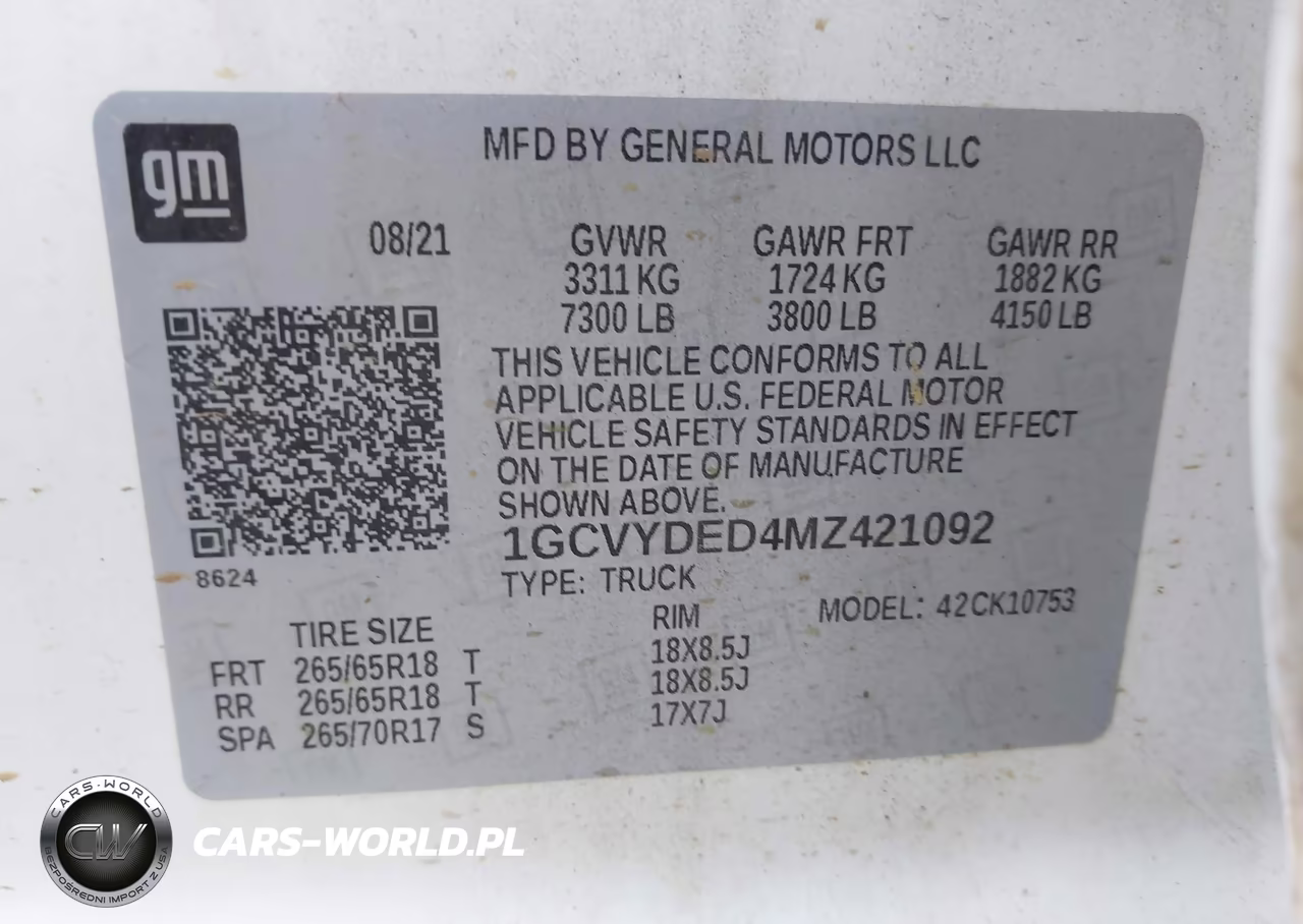 2021 Chevrolet Silverado 1500 VIN:1GCVYDED4MZ421092 - 9