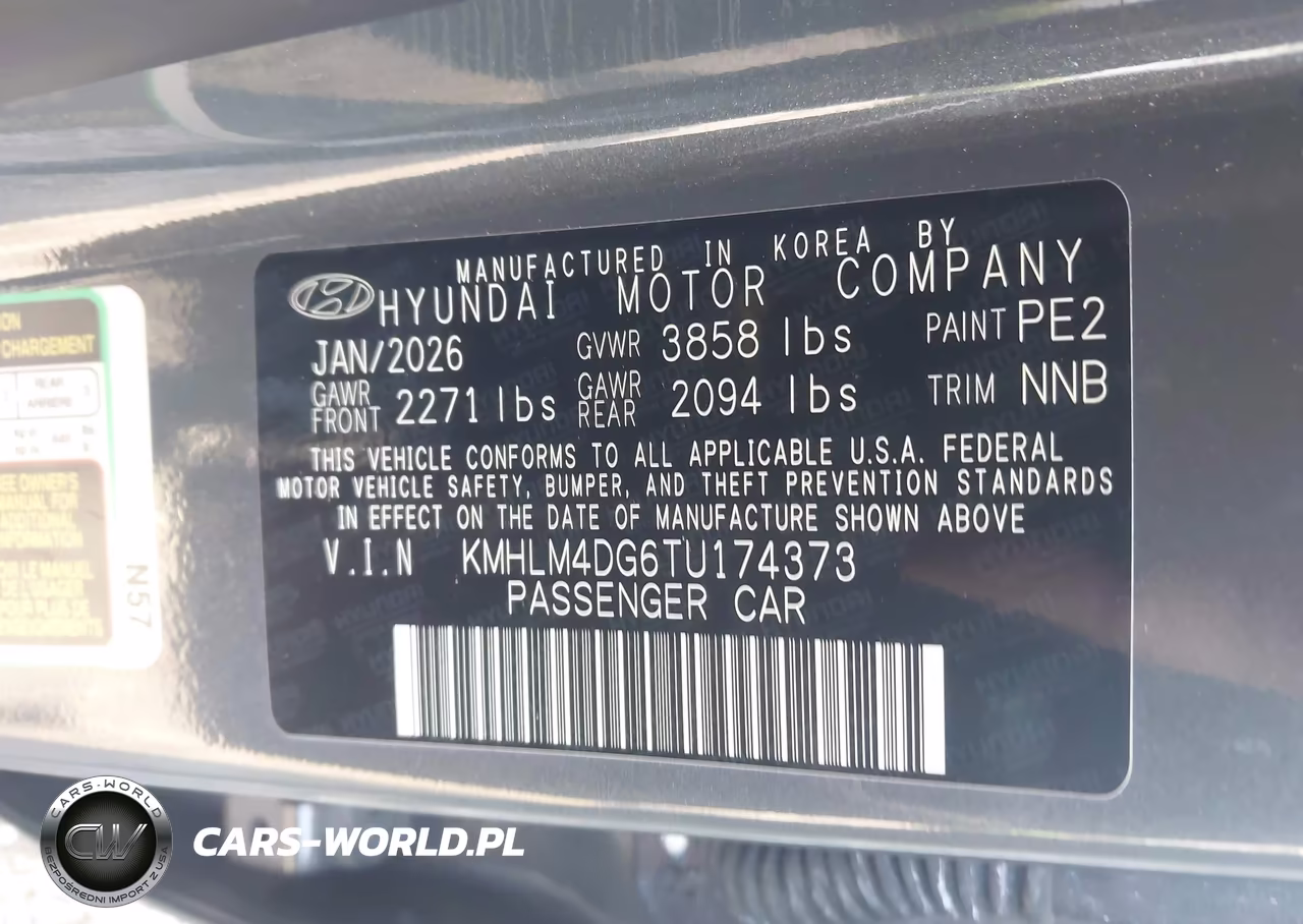 2026 Hyundai Elantra Sel Sport VIN:KMHLM4DG6TU174373 - 9