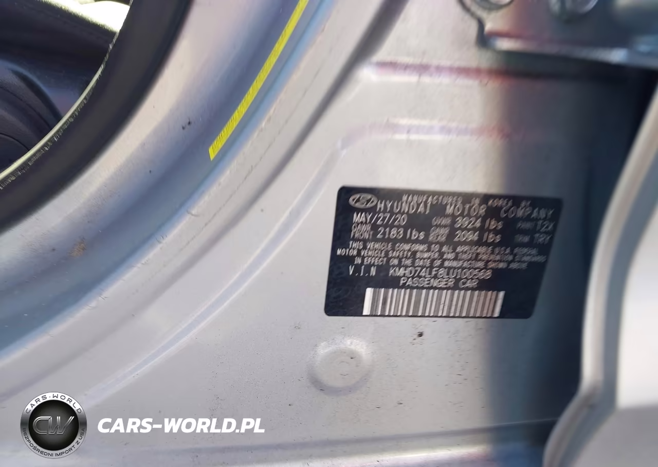 2020 Hyundai Elantra Se VIN:KMHD74LF8LU100568 - 9
