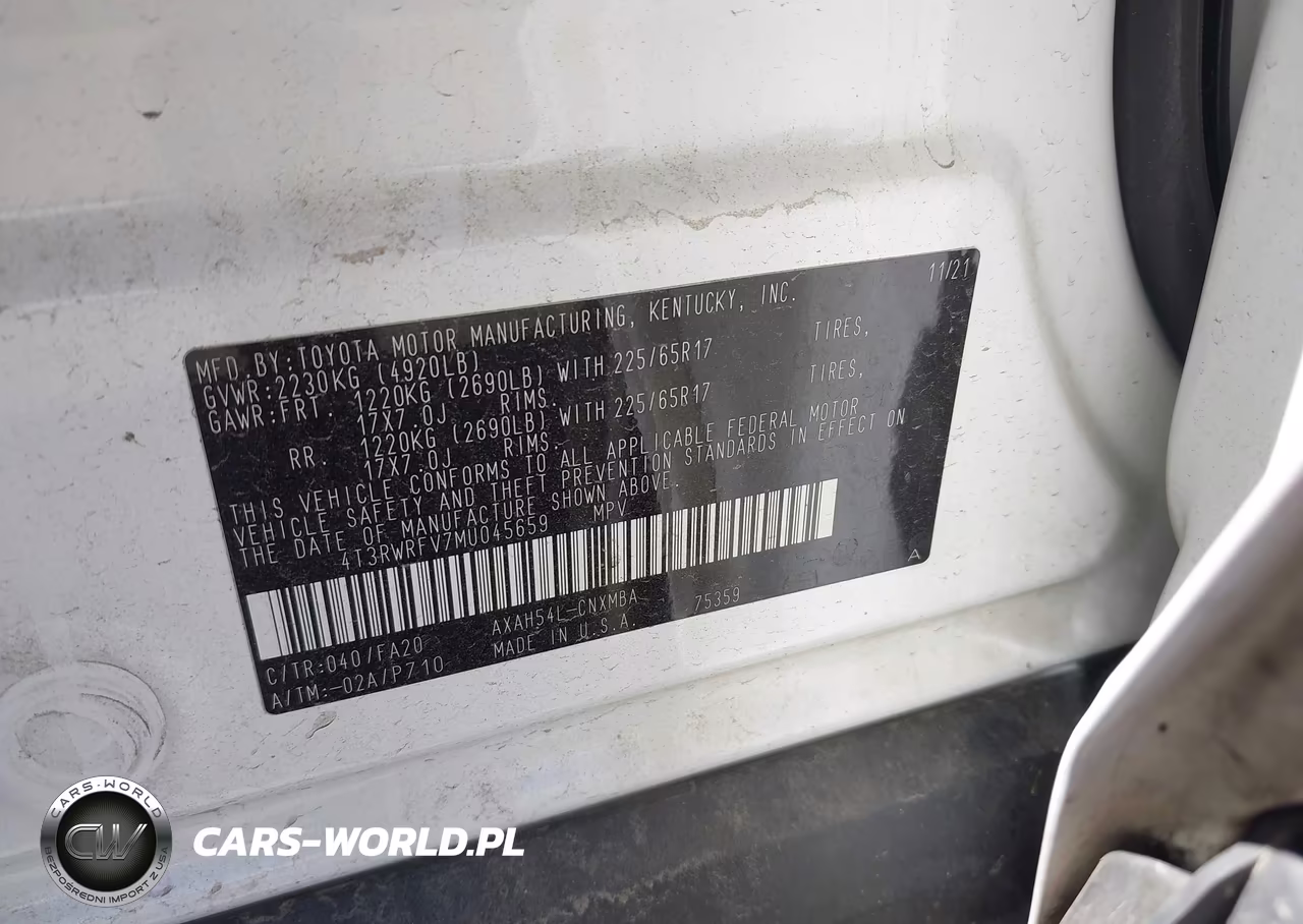 2021 Toyota Rav4 Hybrid Xle VIN:4T3RWRFV7MU045659 - 9