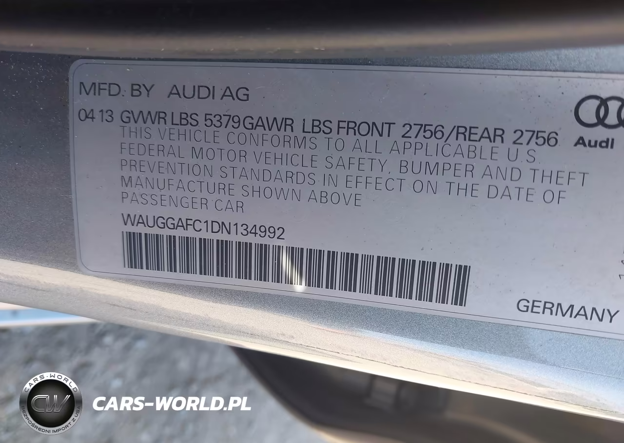 2013 Audi A6 3.0T Premium VIN:WAUGGAFC1DN134992 - 9