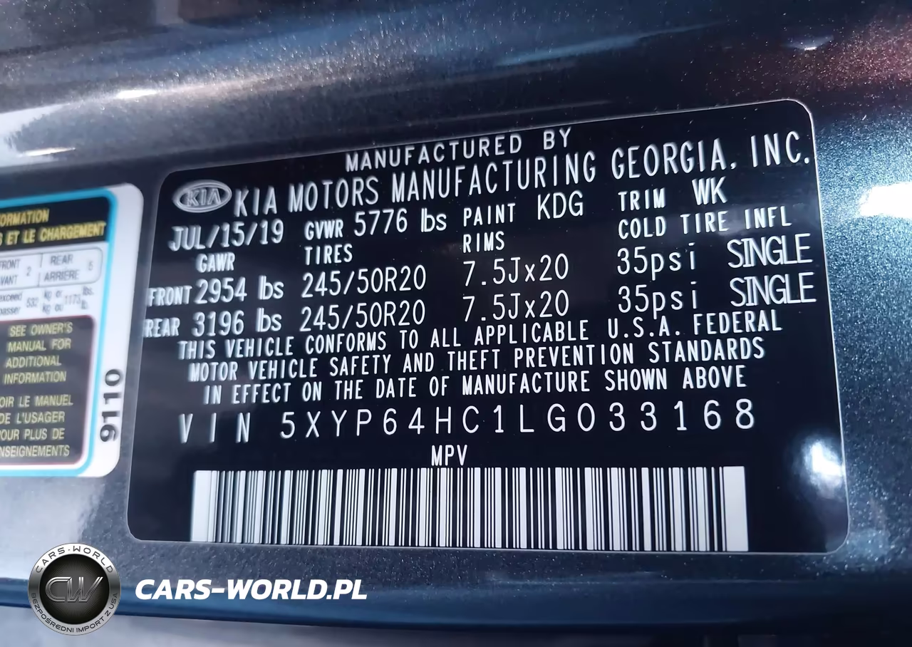 2020 Kia Telluride S VIN:5XYP64HC1LG033168 - 9
