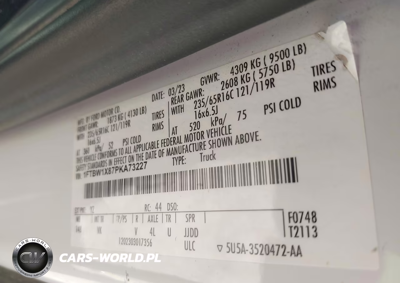 2023 Ford Transit-350 VIN:1FTBW1X87PKA73227 - 9