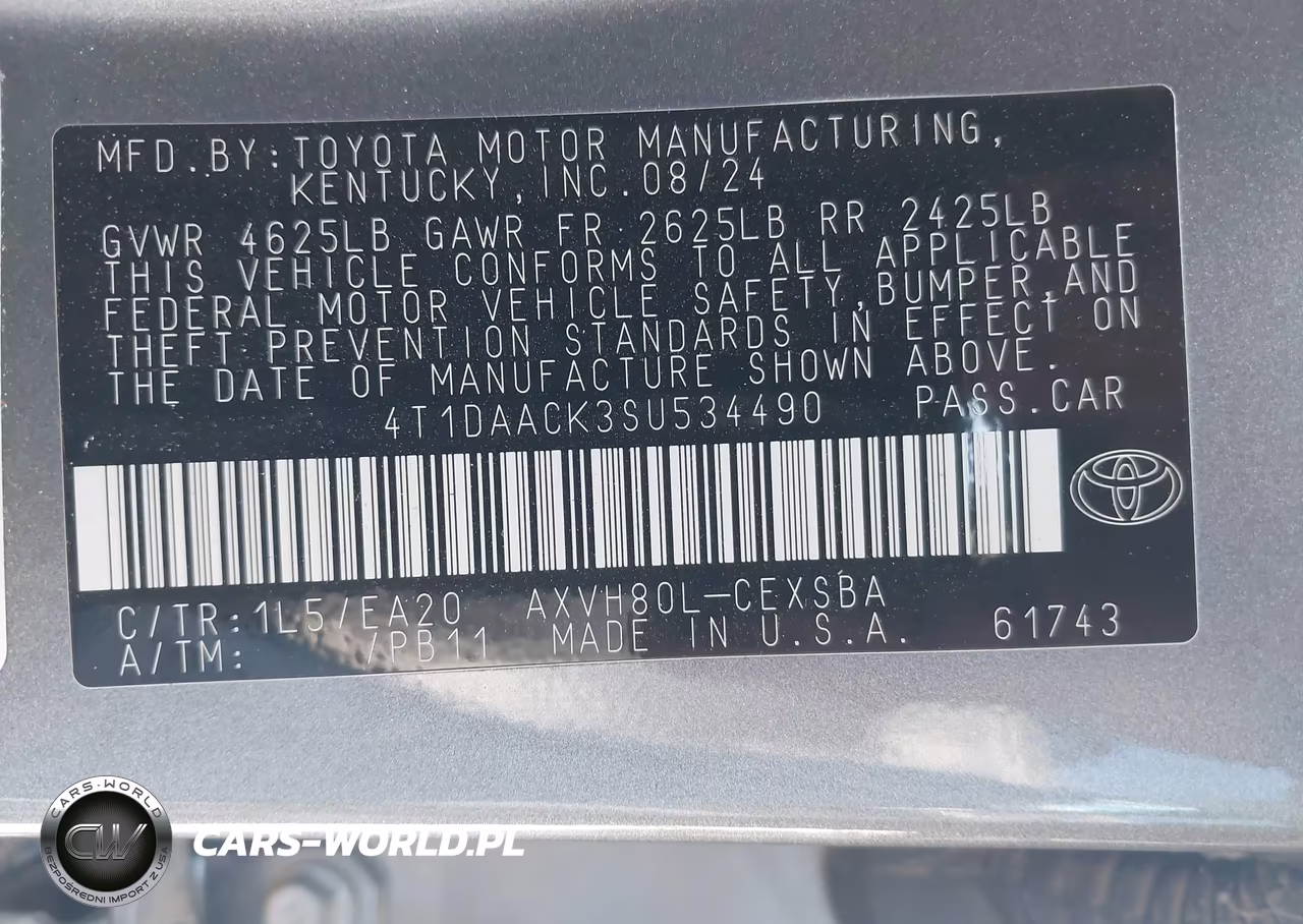2025 Toyota Camry Se VIN:4T1DAACK3SU534490 - 9