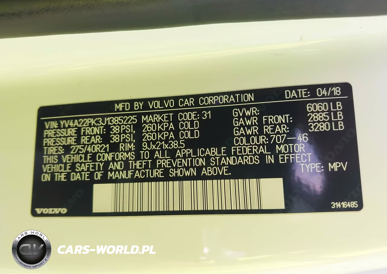 2018 Volvo Xc90 T6 Momentum VIN:YV4A22PK3J1385225 - 9