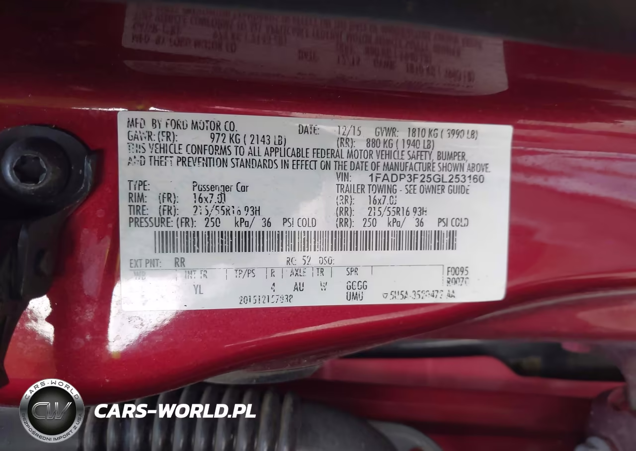 2016 Ford Focus Se VIN:1FADP3F25GL253160 - 9