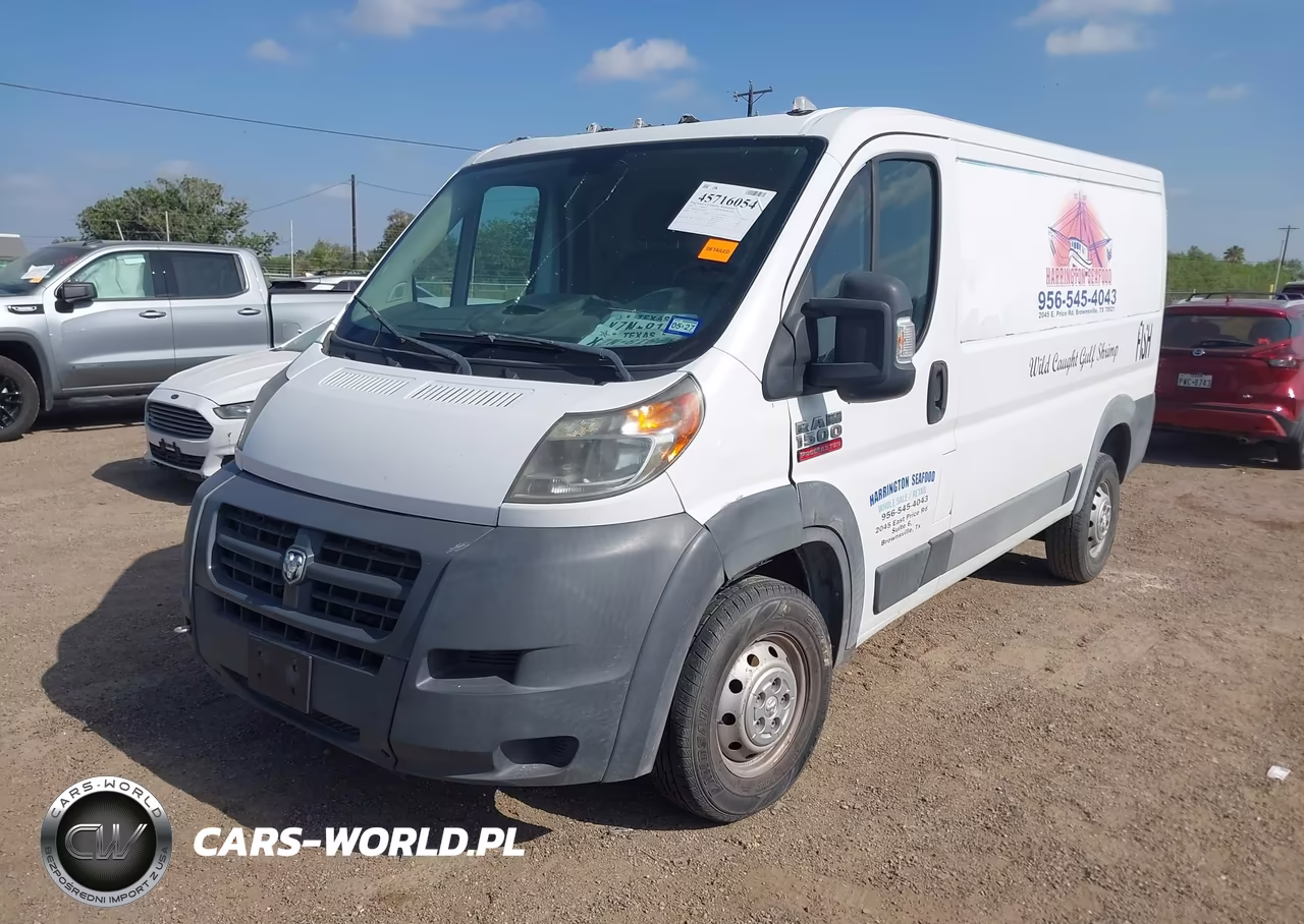 2016 Ram Promaster 1500 Low Roof VIN:3C6TRVAG4GE106603 - 2