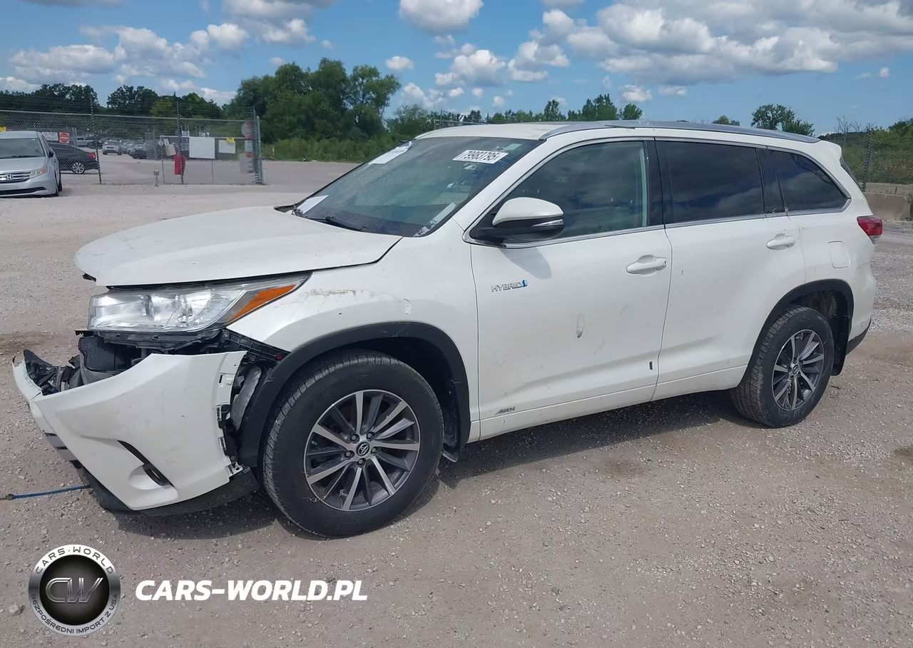 2018 Toyota Highlander Hybrid Xle VIN:5TDJGRFH6JS039160 - 2