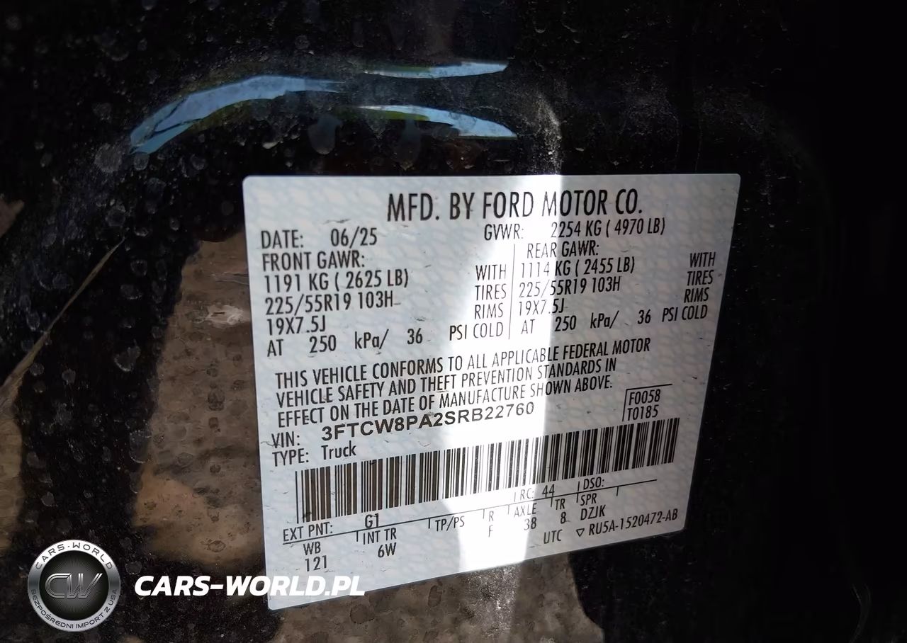 2025 Ford Maverick Lobo VIN:3FTCW8PA2SRB22760 - 9
