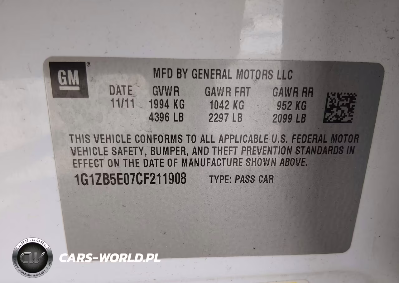 2012 Chevrolet Malibu Ls VIN:1G1ZB5E07CF211908 - 9