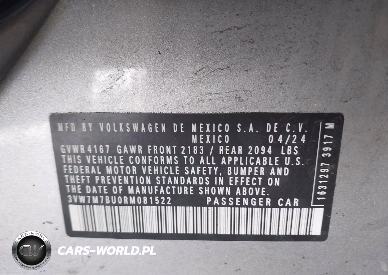 2024 Volkswagen Jetta 1.5T Se VIN:3VW7M7BU0RM081522 - 9