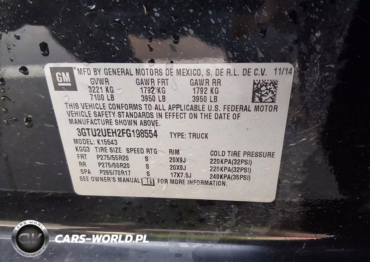 2015 GMC Sierra 1500 Sle VIN:3GTU2UEH2FG198554 - 9