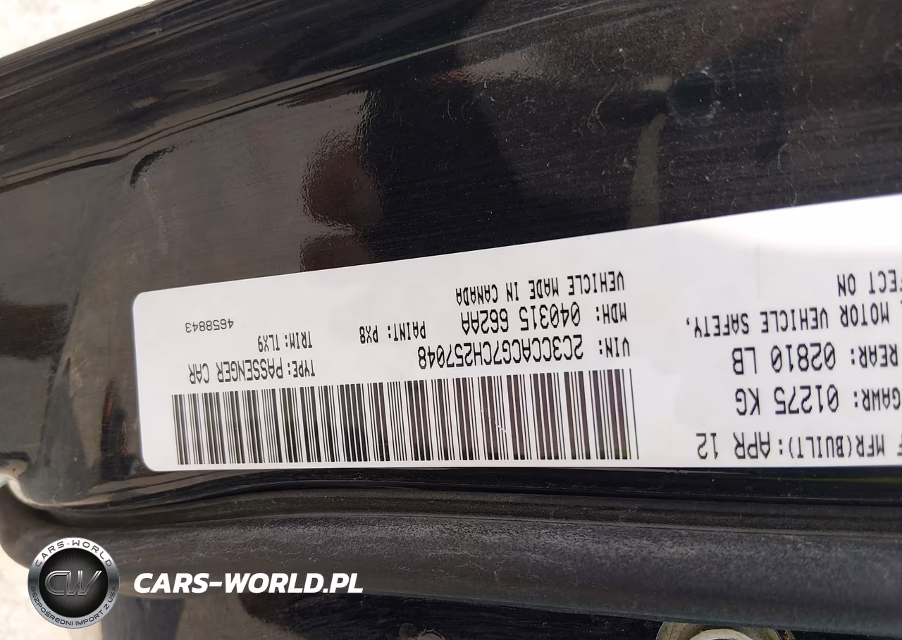 2012 Chrysler 300 Limited VIN:2C3CCACG7CH257048 - 9