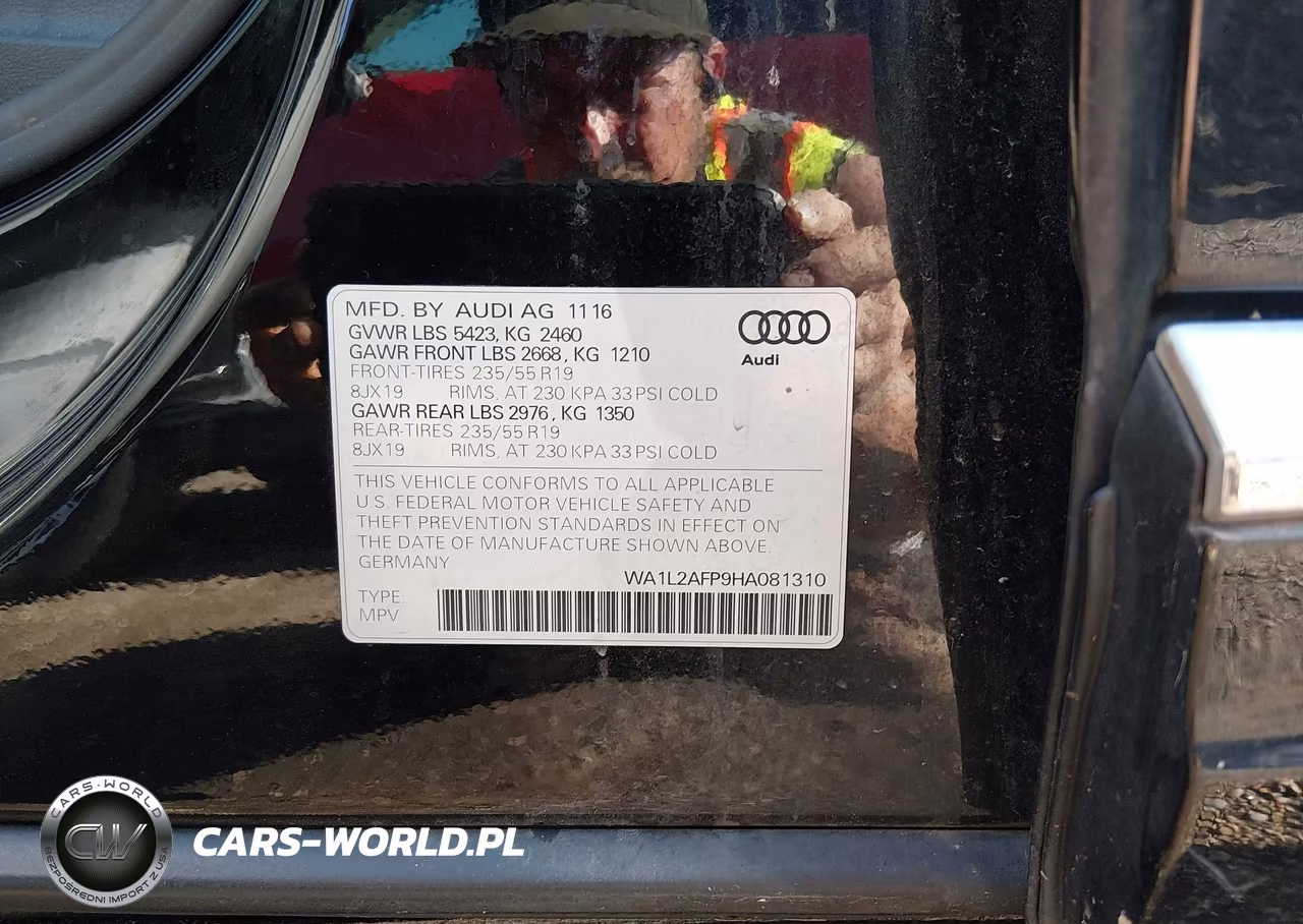 2017 Audi Q5 2.0T Premium VIN:WA1L2AFP9HA081310 - 9
