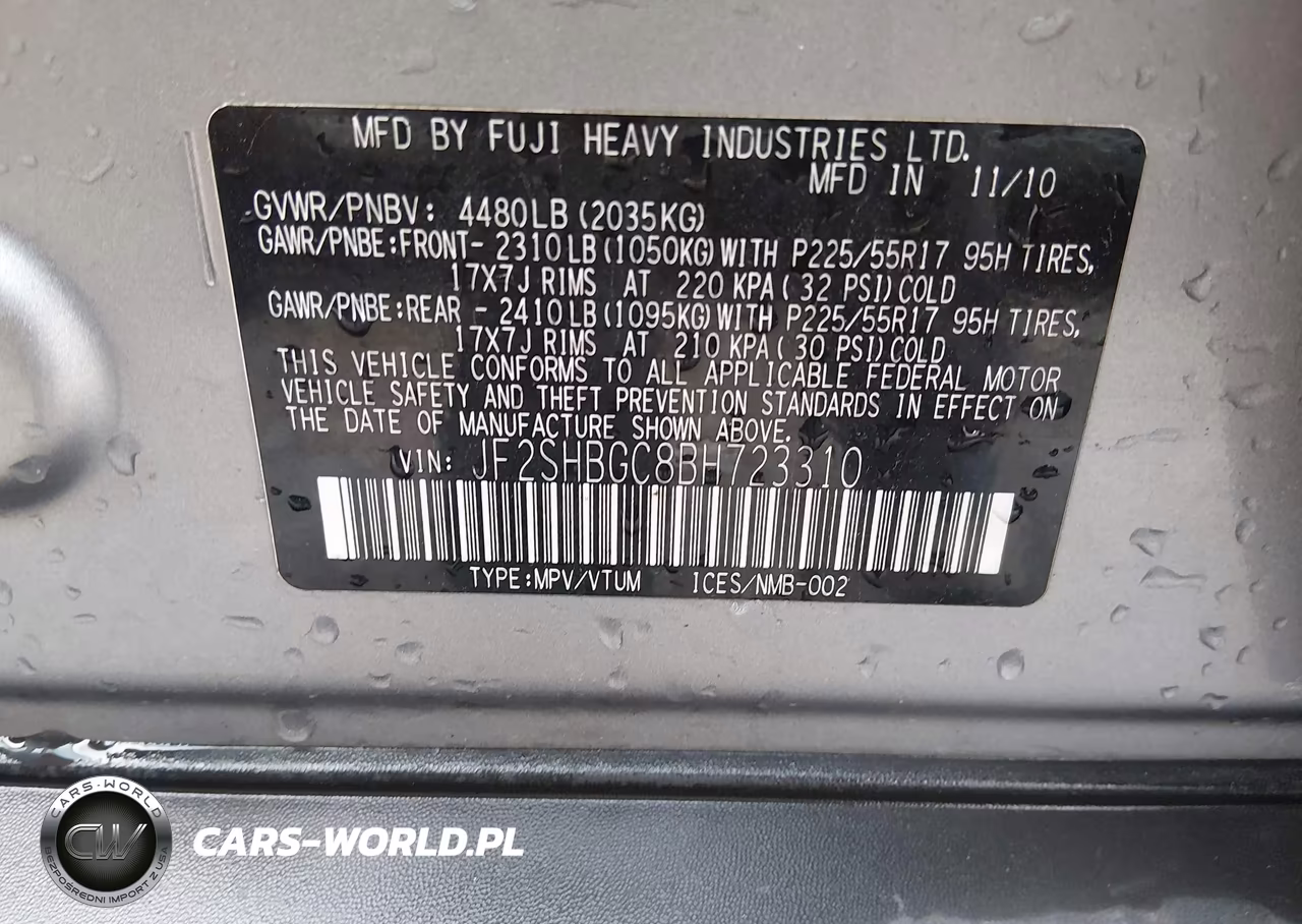 2011 Subaru Forester 2.5X Touring VIN:JF2SHBGC8BH723310 - 9