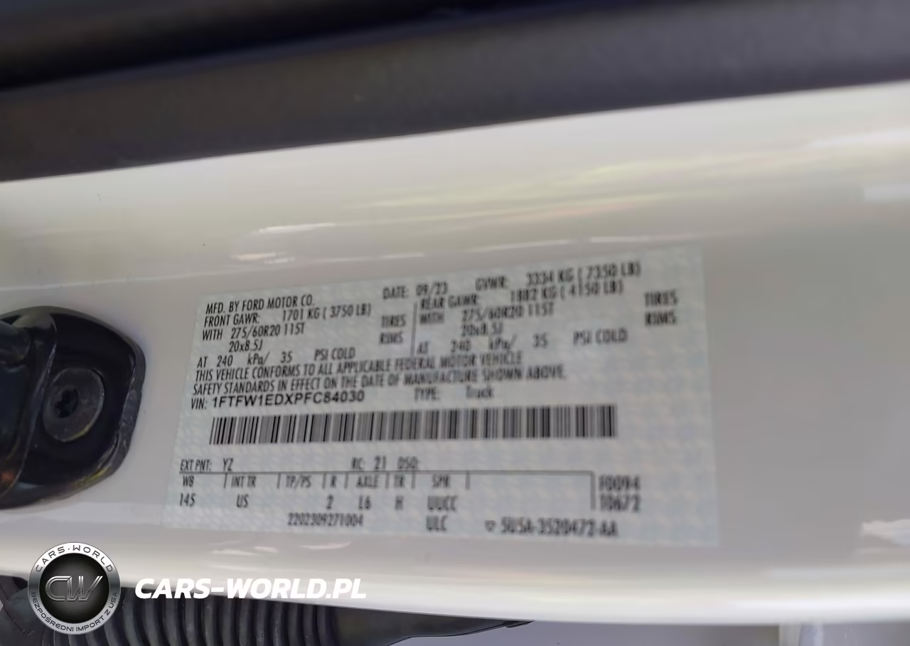 2023 Ford F-150 Xlt VIN:1FTFW1EDXPFC84030 - 9