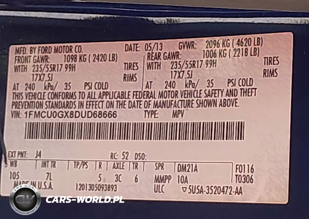 2013 Ford Escape Se VIN:1FMCU0GX8DUD68666 - 9